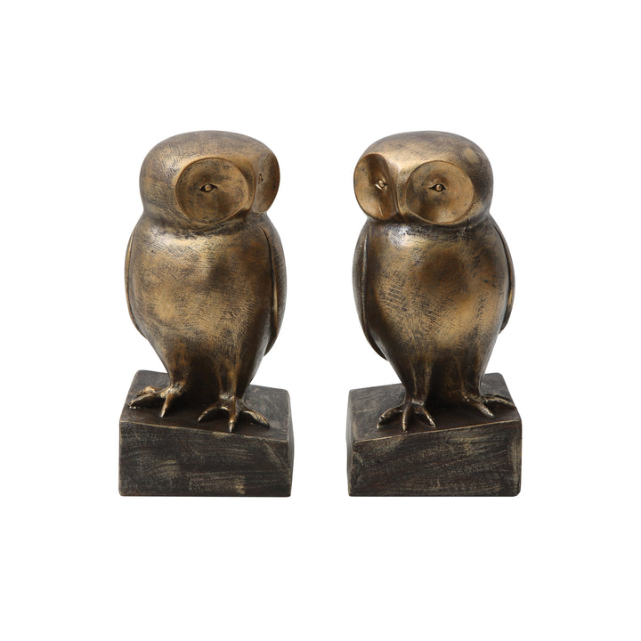 Owl Bookends, Set of 2 - Merry Piglets