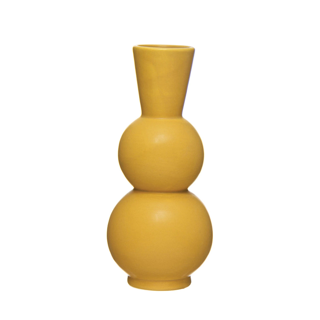 Mustard Curvy Vase