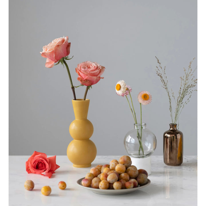 Mustard Curvy Vase