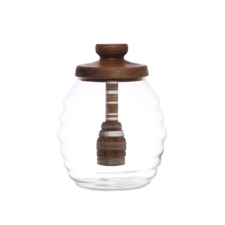 Glass Honey Jar w/ Dipper