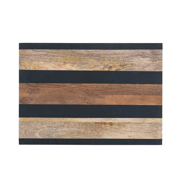 Striped Wood Cheese Board