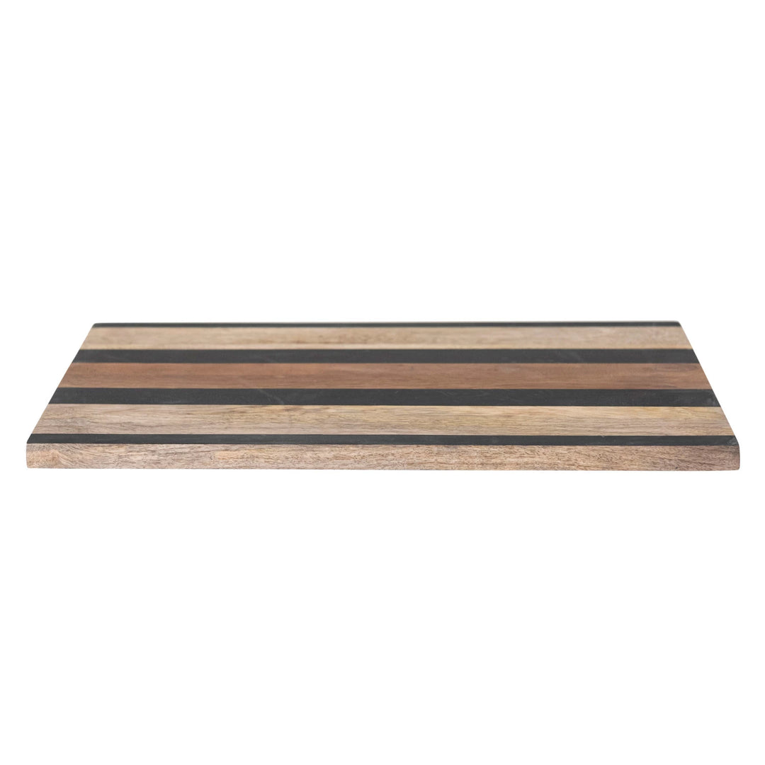 Striped Wood Cheese Board