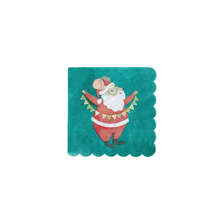 All Through The House Scallop Cocktail Napkin - Merry PigletsMy Mind’s Eye
