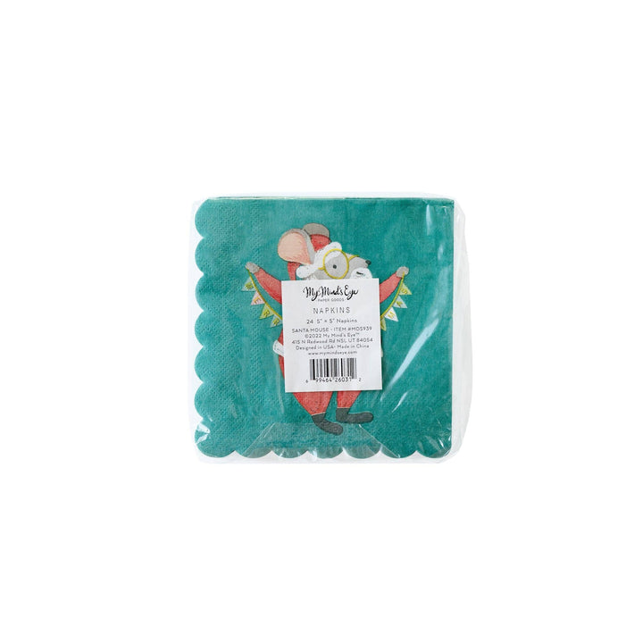 All Through The House Scallop Cocktail Napkin - Merry PigletsMy Mind’s Eye