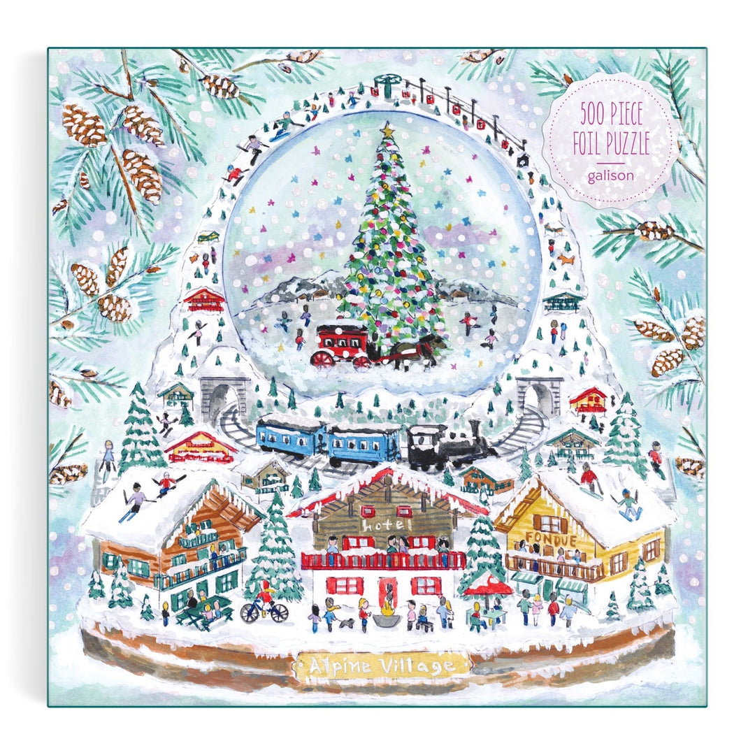 Alpine Village 500 Piece Puzzle - Merry PigletsGalison