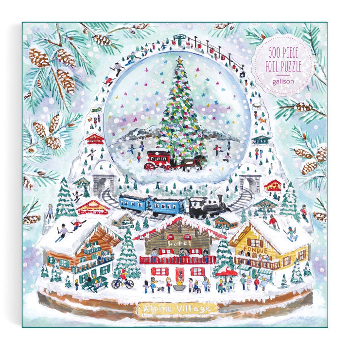 Alpine Village 500 Piece Puzzle - Merry PigletsGalison
