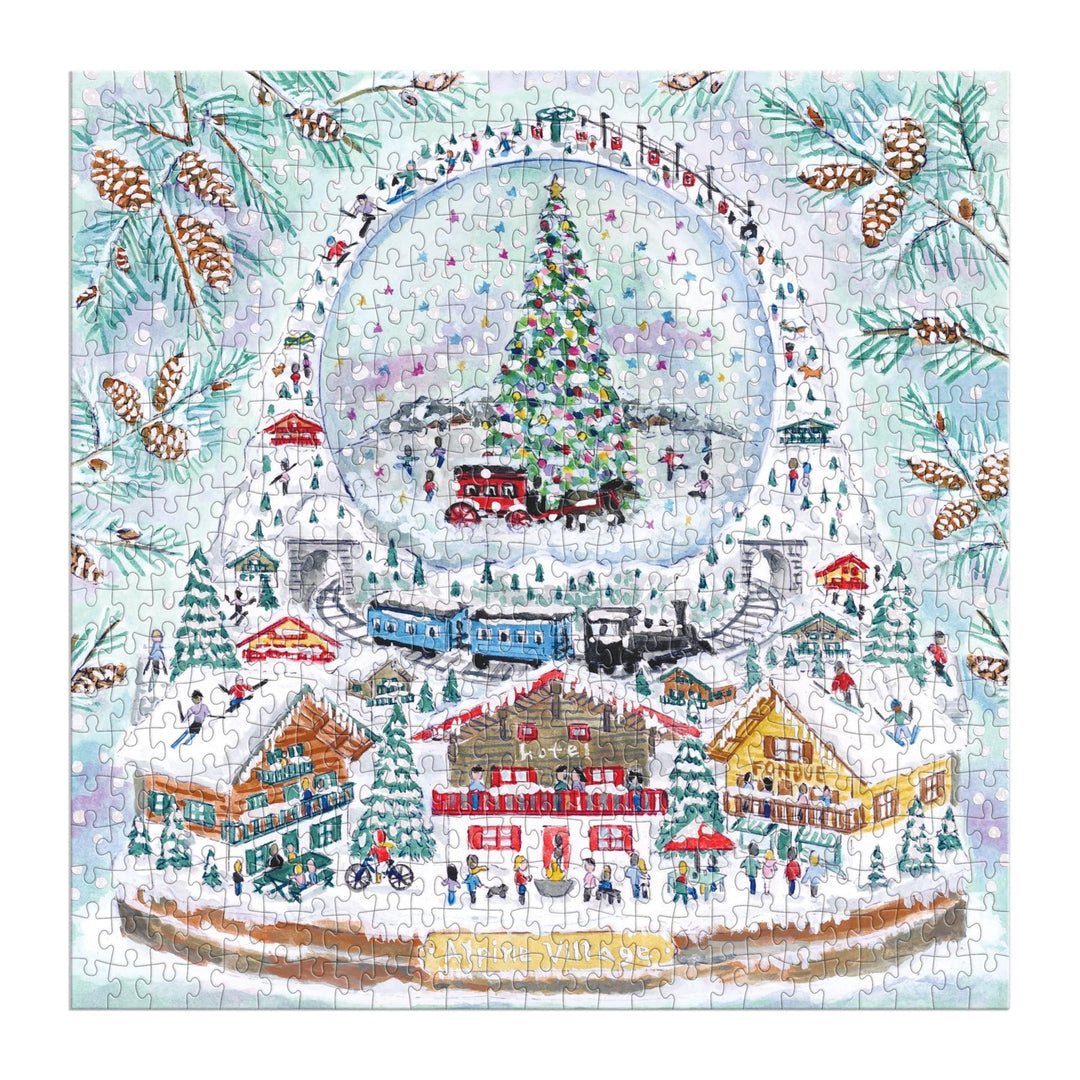 Alpine Village 500 Piece Puzzle - Merry PigletsGalison