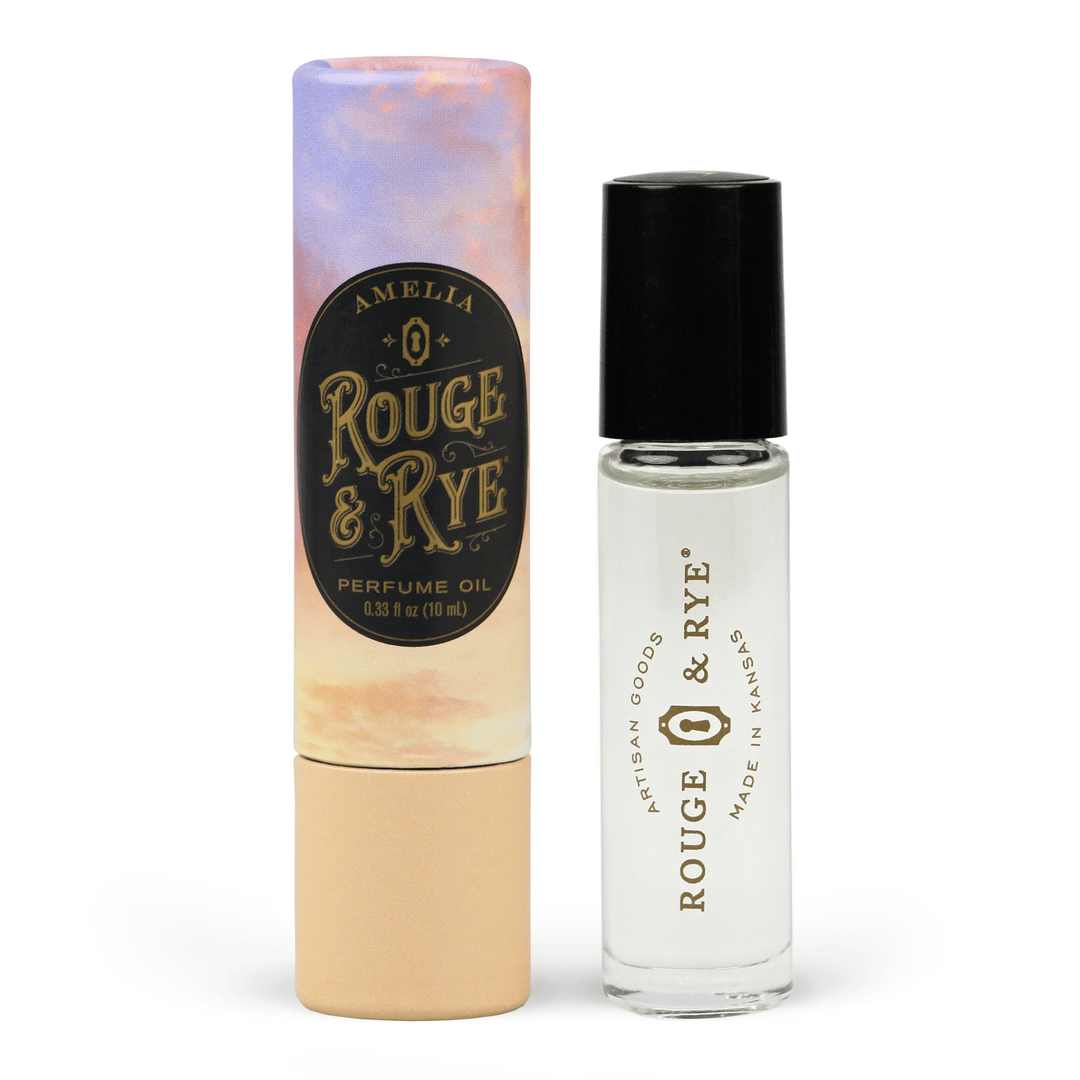 Amelia Leather, Violet, Vanilla and Birch Perfume Oil - Merry PigletsRouge & Rye
