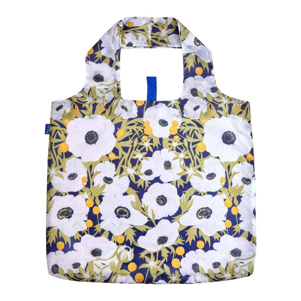 Anemone Poppy Reusable Shopper Tote Bag - Merry Pigletsrockflowerpaper