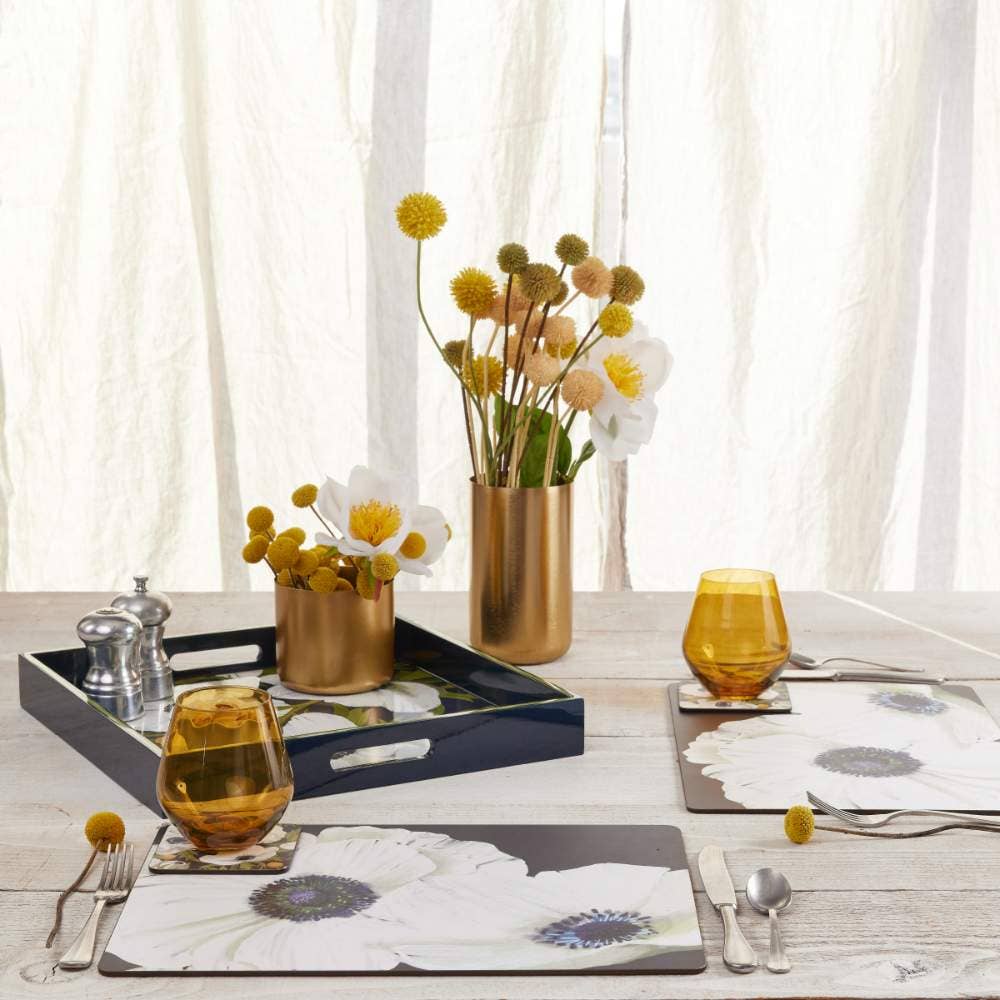 Anemone Poppy Square Tray - Merry Pigletsrockflowerpaper