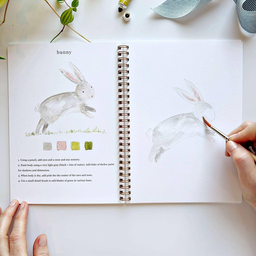 Animals Watercolor Workbook - Merry Pigletsemily lex studio