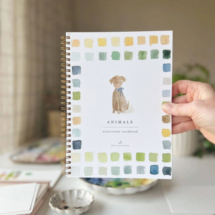 Animals Watercolor Workbook - Merry Pigletsemily lex studio