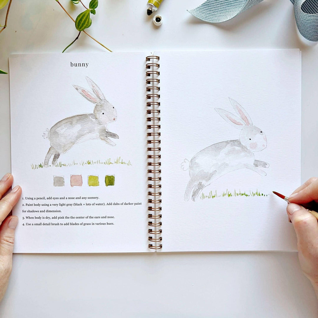 Animals Watercolor Workbook - Merry Pigletsemily lex studio