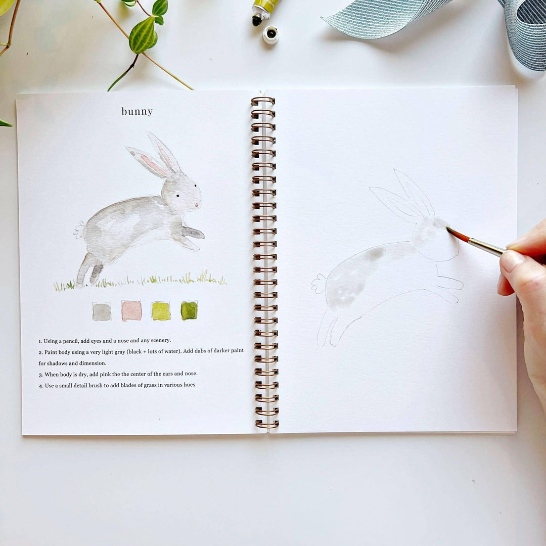 Animals Watercolor Workbook - Merry Pigletsemily lex studio