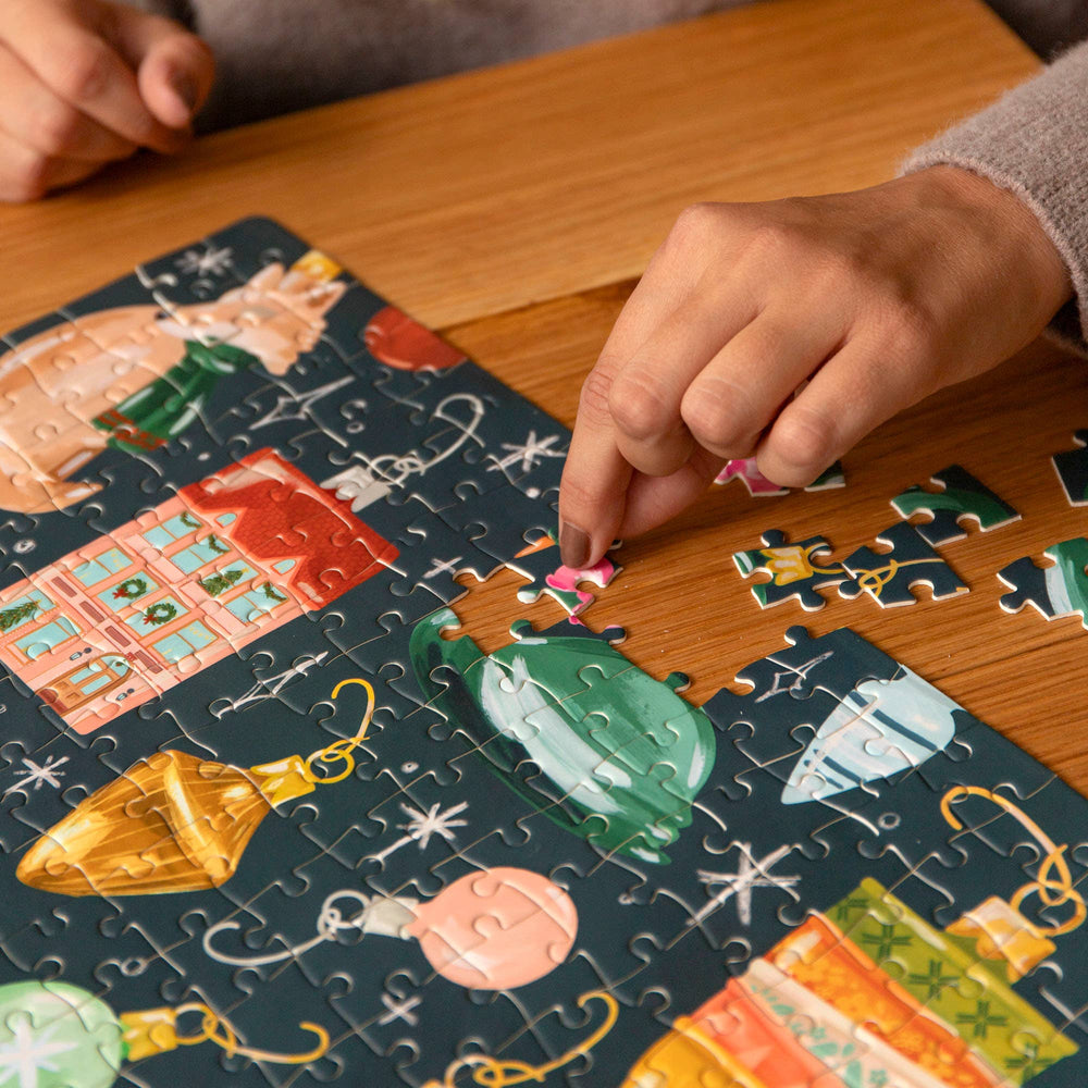 Around The Tree 500 Piece Puzzle - Merry Piglets1canoe2 | One Canoe Two Paper Co.