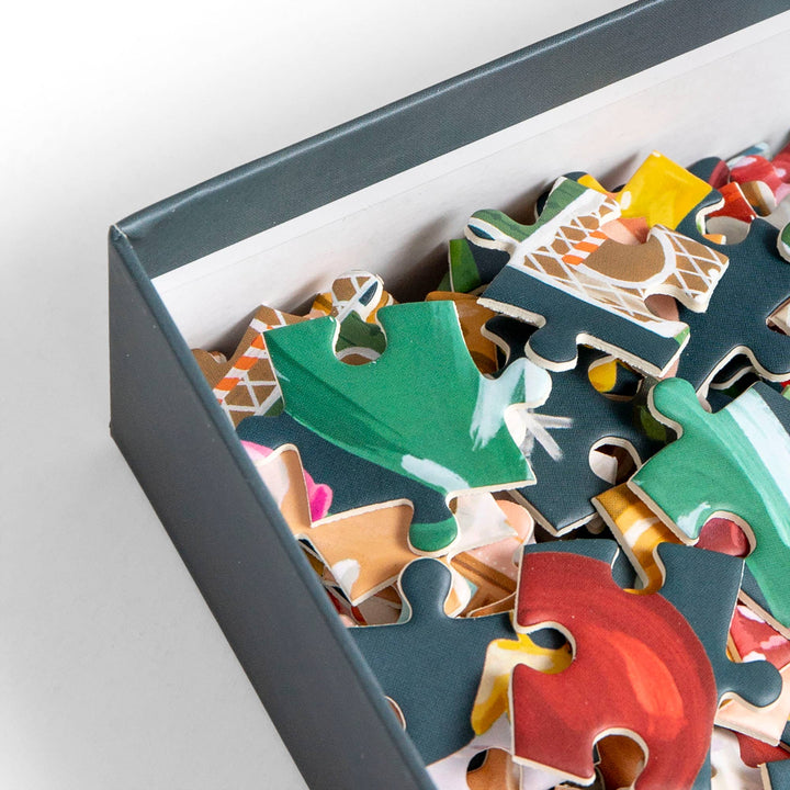 Around The Tree 500 Piece Puzzle - Merry Piglets1canoe2 | One Canoe Two Paper Co.