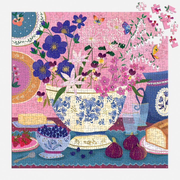 Art of the Table 500 Piece Puzzle - Merry PigletsGalison