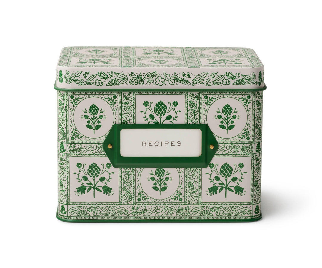 Artichoke Recipe Tin Box - Merry PigletsRifle Paper Co.