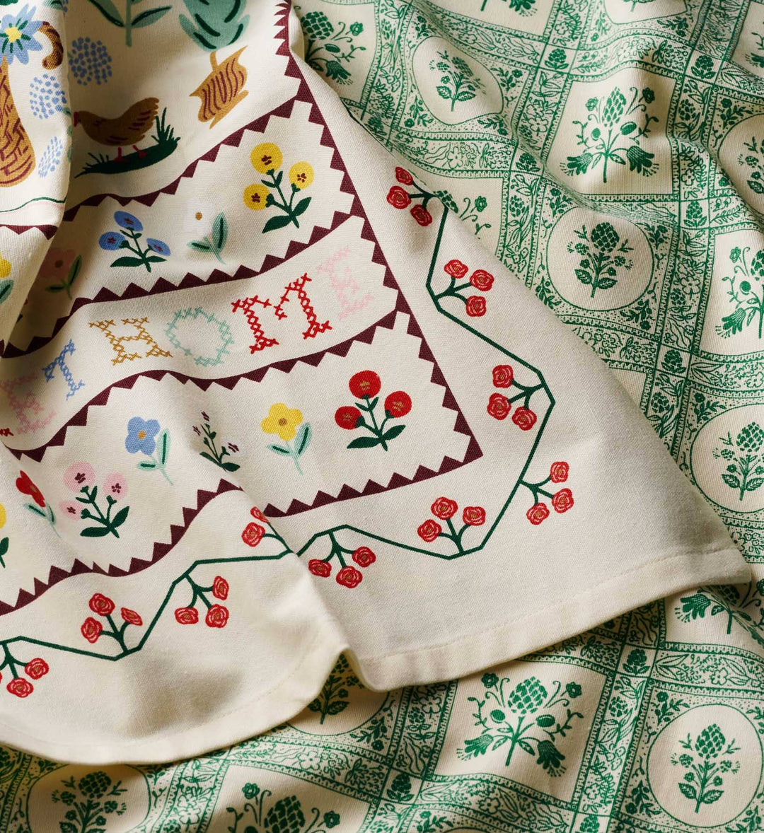 Artichoke Tea Towel - Merry PigletsRifle Paper Co.
