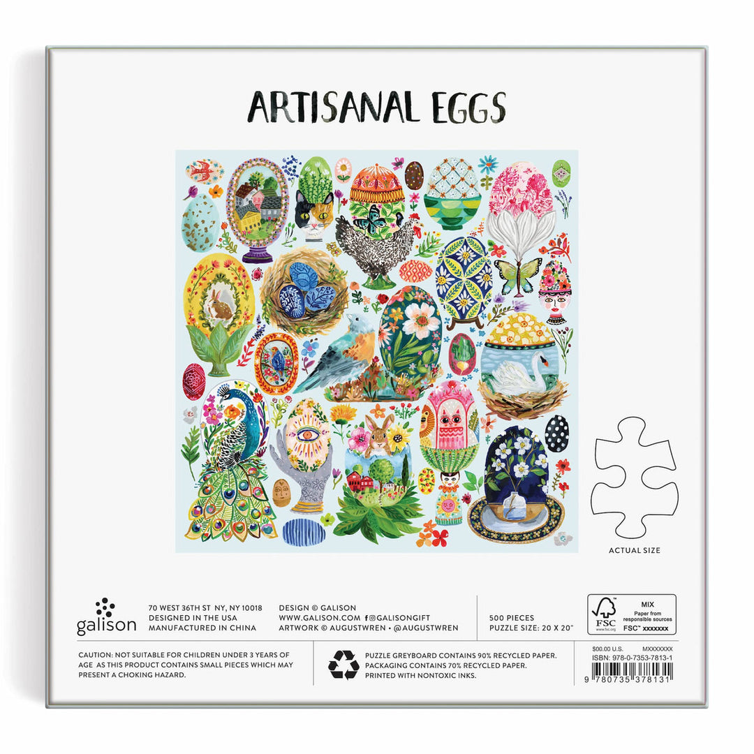 Artisanal Eggs 500 Piece Puzzle - Merry Piglets