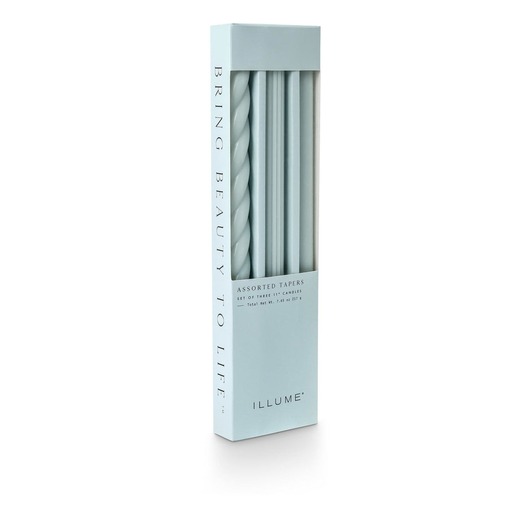 Assorted Taper Candles 3 - Pack - Merry PigletsIllume