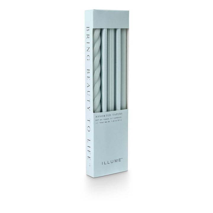 Assorted Taper Candles 3 - Pack - Merry PigletsIllume