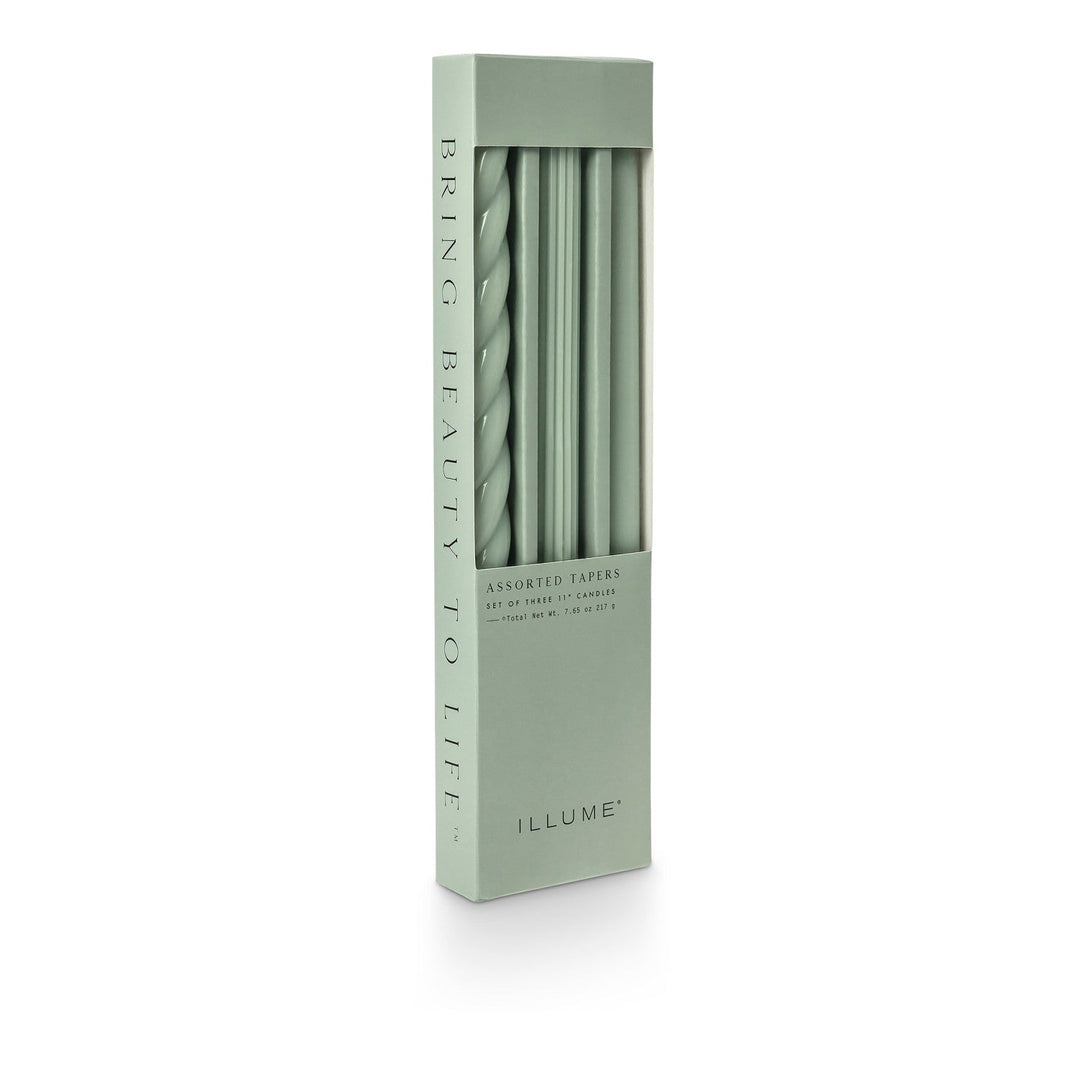 Assorted Taper Candles 3 - Pack - Merry PigletsIllume
