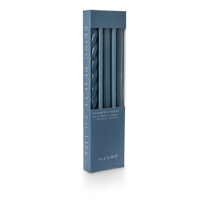 Assorted Taper Candles 3 - Pack - Merry PigletsIllume