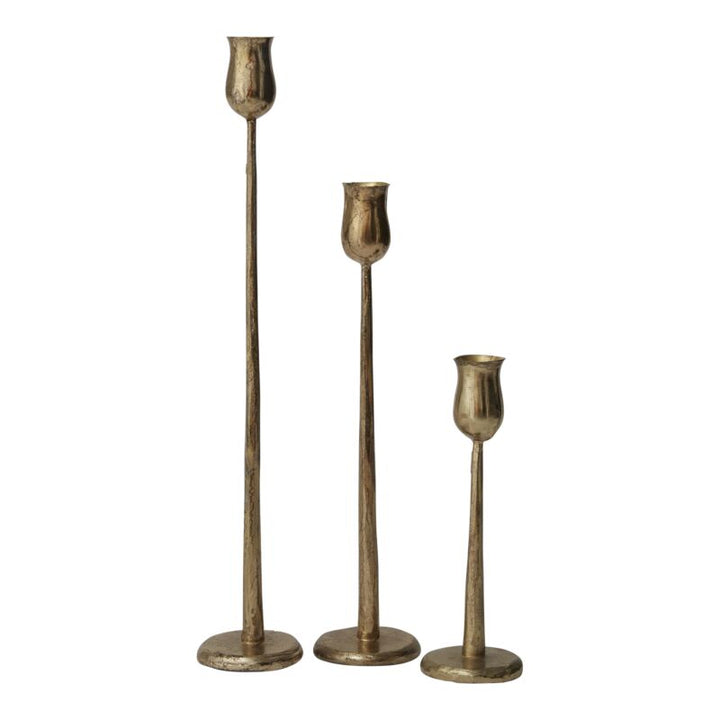 Auric Metal Candlestick