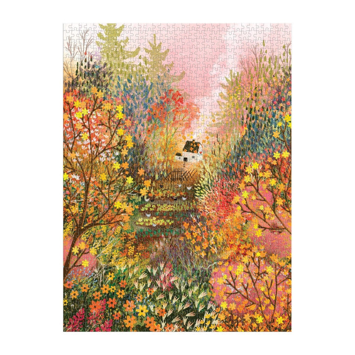 Autumn in the Meadow 1000 Piece Puzzle - Merry PigletsGalison