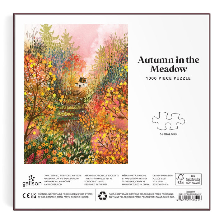 Autumn in the Meadow 1000 Piece Puzzle - Merry PigletsGalison