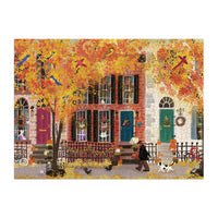 Autumn in the Neighborhood 1000 Piece Puzzle - Merry PigletsGalison