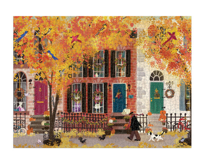 Autumn in the Neighborhood 1000 Piece Puzzle