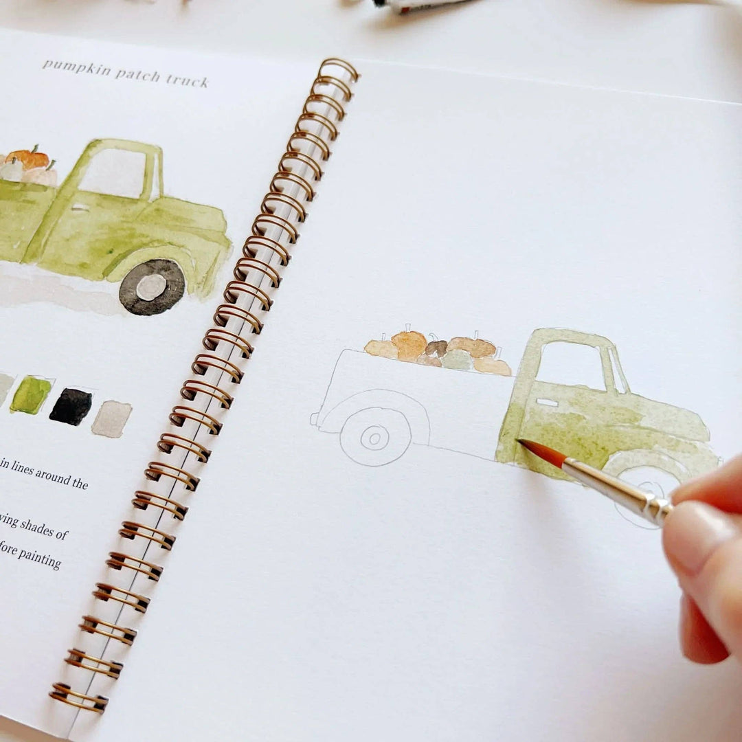 Autumn Watercolor Workbook - Merry Pigletsemily lex studio