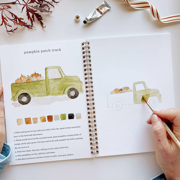 Autumn Watercolor Workbook - Merry Pigletsemily lex studio