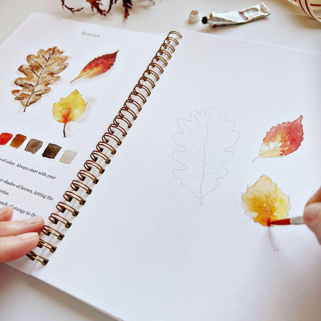 Autumn Watercolor Workbook - Merry Pigletsemily lex studio