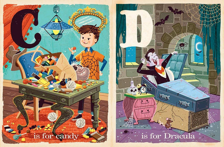 B is for Boo: A Halloween Alphabet Board Book - Merry PigletsGibbs Smith