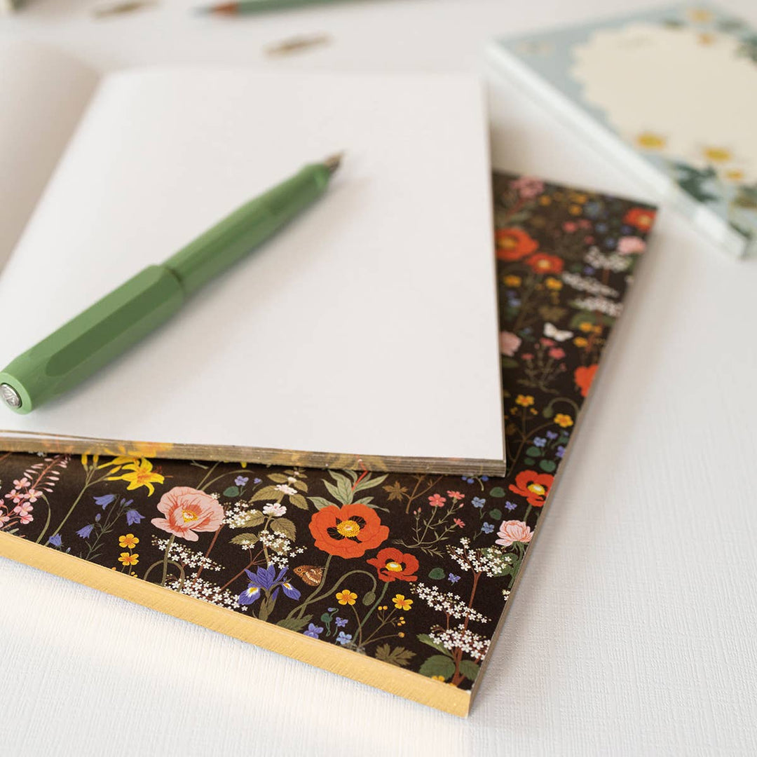 WILD FLOWERS | Deluxe Notebook - Merry Piglets