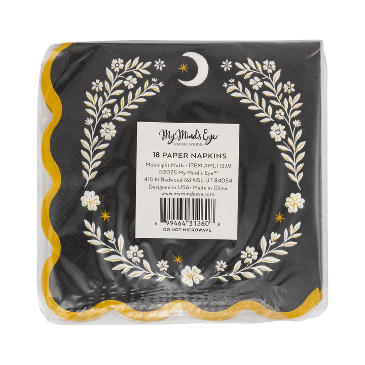 Moonlight Moth Cocktail Napkin