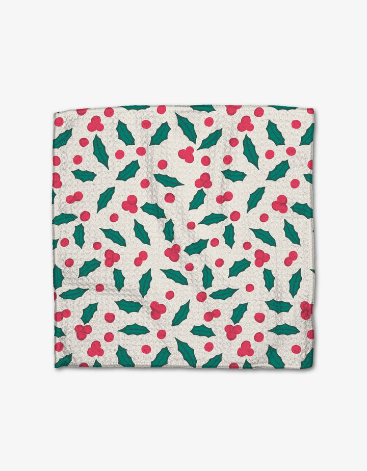 Christmas Bows Geometry Dishcloth Set