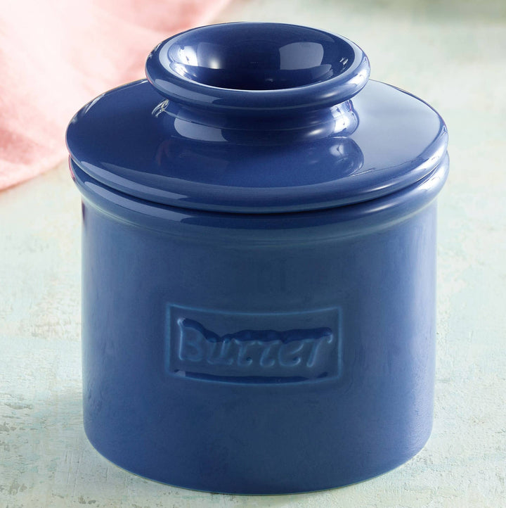 Cafe Royal Blue Butter Bell Crock