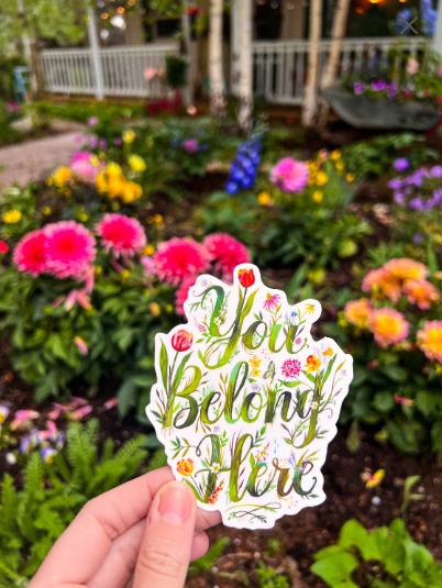 You Belong Here Sticker - Merry Piglets