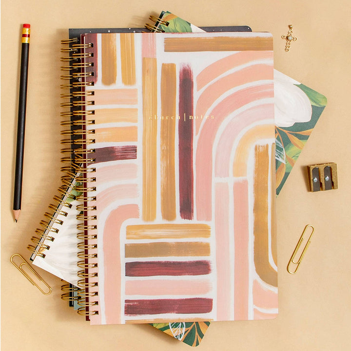 1canoe2 | One Canoe Two Paper Co. - Sunset Stripe Church | Notes Notebook - Merry Piglets