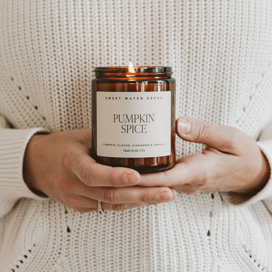 Pumpkin Spice 9 oz Soy Candle - Merry Piglets