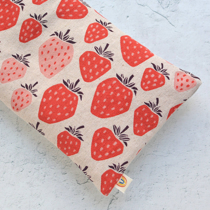 Weighted Lavender Eye Pillow: Strawberries