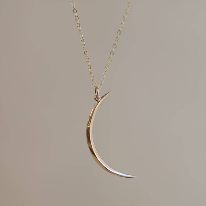 Gold Crescent Necklace