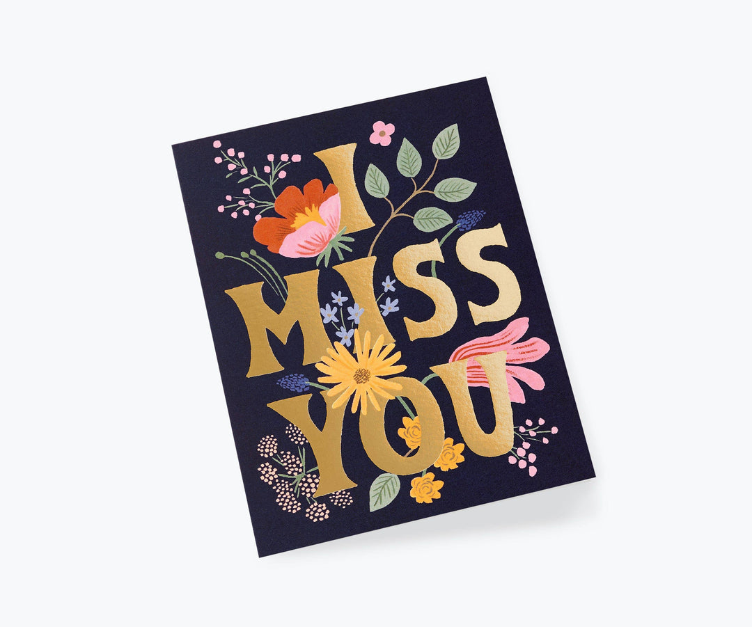 I Miss You Greeting Card - Merry Piglets