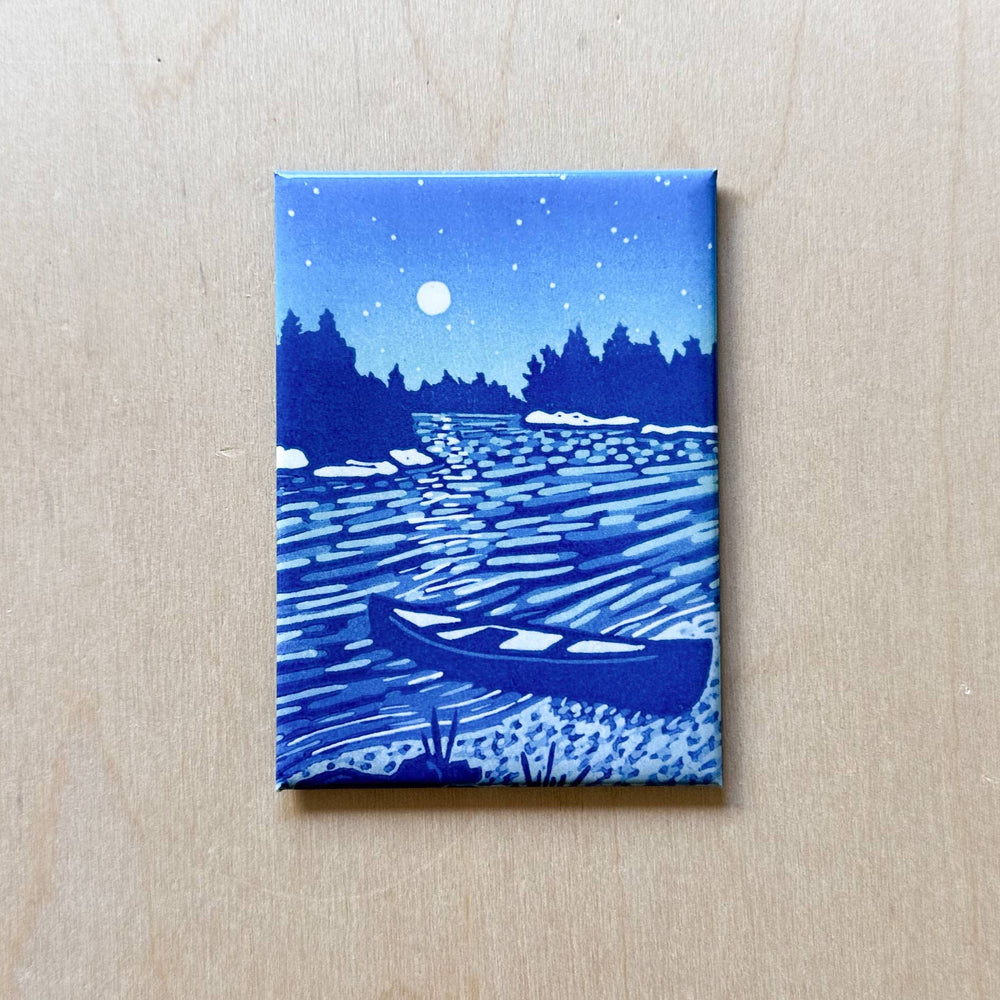 Backcountry Moonrise Magnet - Merry PigletsNan Onkka Prints