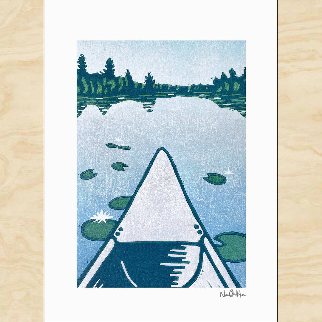 Backcountry Summer Greeting Card - Merry PigletsNan Onkka Prints
