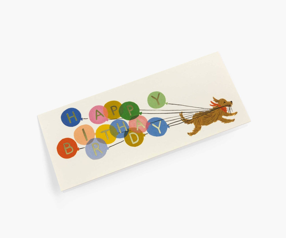 Balloon Birthday Greeting Card - Merry PigletsRifle Paper Co.